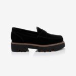 Black Cow Suede Loafer - Main View