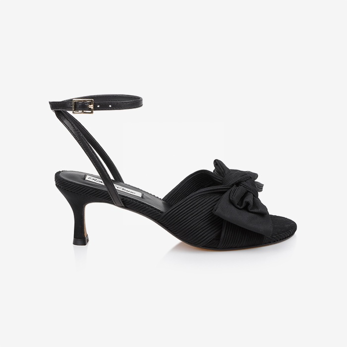 Black Heel Sandal - Main View