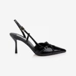 Black High Heel Slingback - Main View