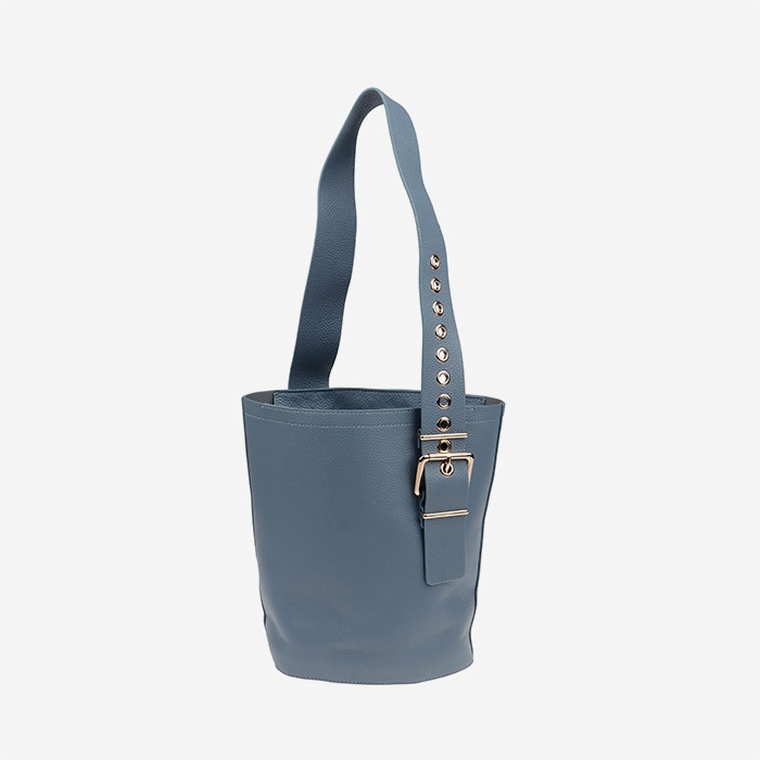 Blurred Blue Bucket Bag - Main View