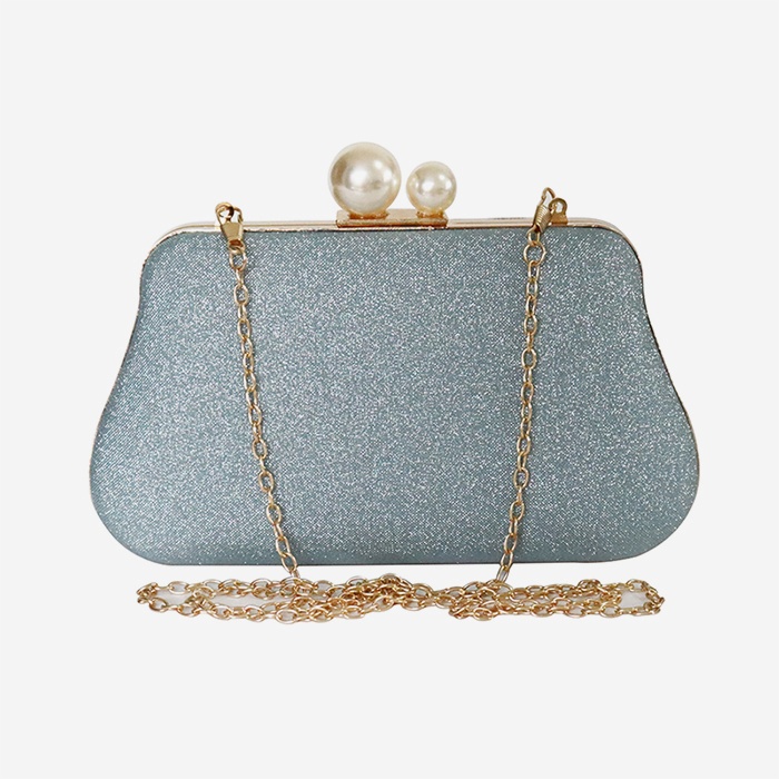 Blurred Blue Clutch - Main View