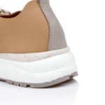 Brown Micro Suede Lace-up Sneaker - Main View