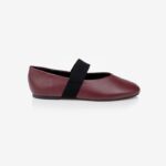 Burgundy Flat With Wide Elastic Band - Main View