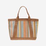 Camel Multi Woven Tote - Main View