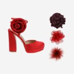 Cool Red Platform Sandal - Main View