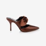 Dark Brown High Heel Mule - Main View
