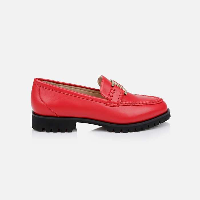 Fired Brick Leather Loafer - Main View