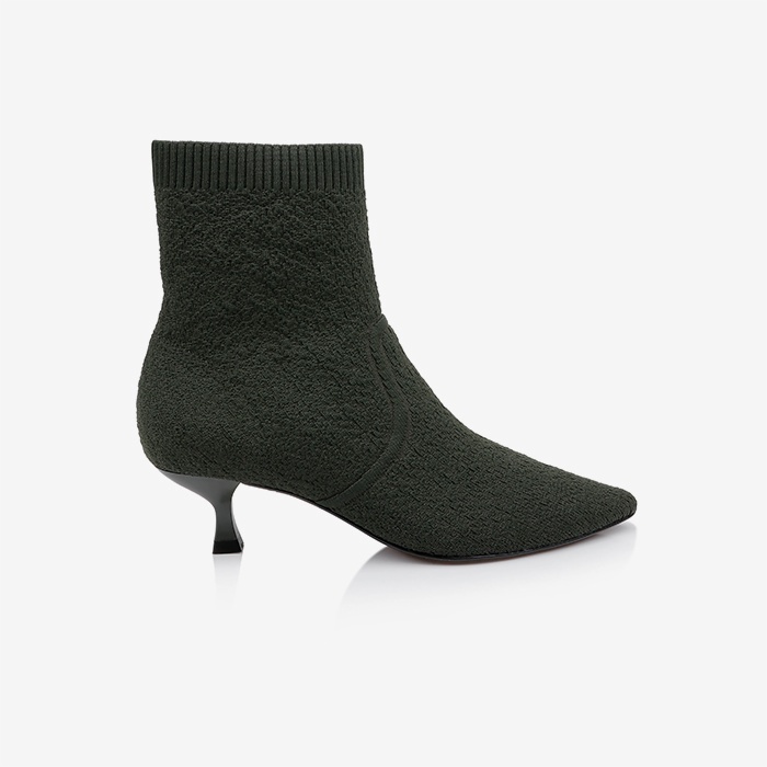 Forest Green Flyknit Ankle Boot - Main View