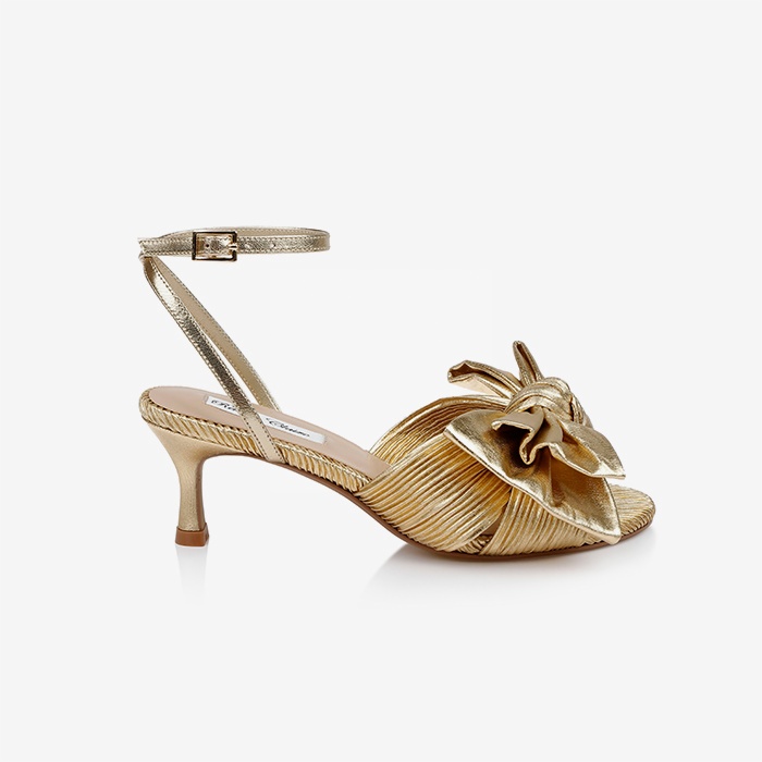 Gold Heel Sandal - Main View