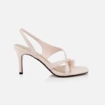 Light Pink Kid Leather Slingback Sandal - Main View