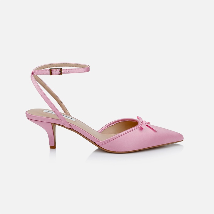 Moonlight Mauve Satin Sandal - Main View