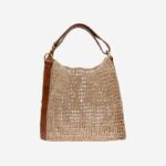 Natural Raffia Shoulder Bag - Main View