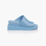 Sky Blue Cow Leather Sandal - Main View