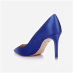 Sodalite Blue Lux Satin Stiletto Evening Pump - Main View