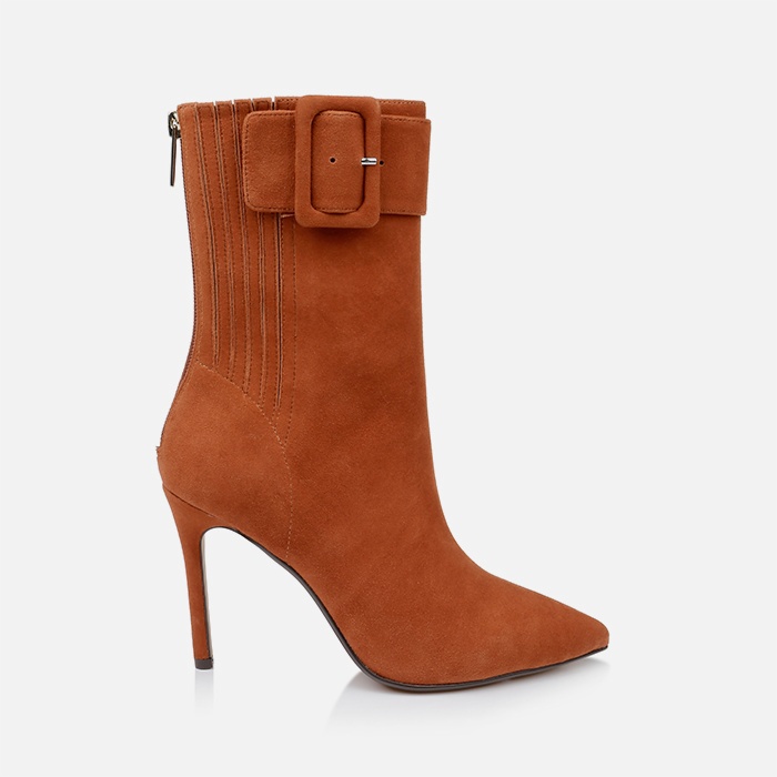 Umber Kid Suede High Ankle Boot - Main View