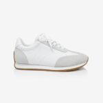 White Cow Suede&Nylon Fabric Sneaker - Main View
