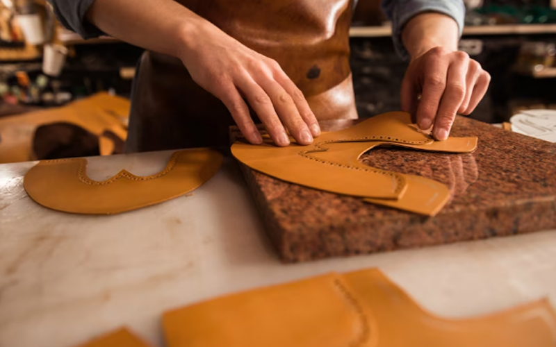 leather to make shoes