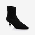 Black Flyknit Ankle Boot - Side View