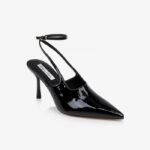 Black High Heel Slingback - Side View