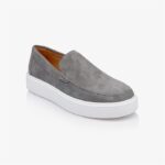 Giovanni Grey Slip On - Side View