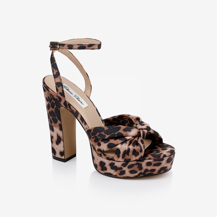 Leopard High Heel Sandal - Side View