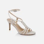 Light Tan Linen Sandal - Side View