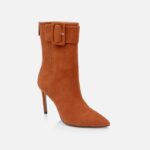 Umber Kid Suede High Ankle Boot - Side View