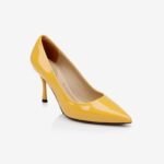 Yellow Patent Leather Pump - Side View