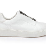 Allie White Lace Up - Back View