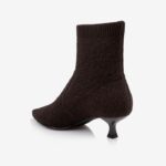 Coffee Brown Flyknit Ankle Boot - Back View