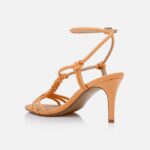 Coral Kid Leather Sandal - Back View