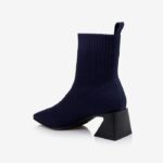 Majorelle Blue Flyknit Ankle Boot - Back View