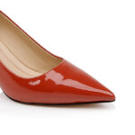 Red Patent Leather Pump - Back View