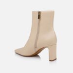 Sheepskin Leather Ankle Boot - Back View