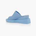 Sky Blue Cow Leather Sandal - Back View