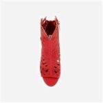 American Beauty Microsuede & Hotfix Stiletto Sandal - Detail View
