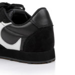 Black Cow Suede & Leather Sneaker - Detail View