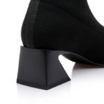 Black Flyknit Ankle Boot - Detail View