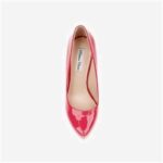 Bright Rose Patent High Heel Pump - Detail View