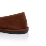 Brown Cow Suede Leather Strobel Shoe - Detail View