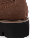 Brown Cow Suede Loafer - Detail View