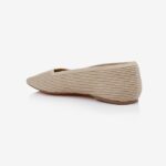 Cream Flyknit Pump - Back View