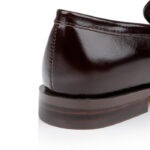 Dark Brown Woven Upper Loafer - Detail View