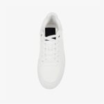 Giorgio White Lace Up with Navy Tongue Label - Detail View