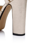 Gold Metallic Platform Sandal - Detail View