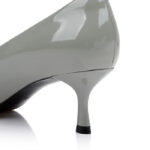 Grey Patent Leather Pump - Detail View