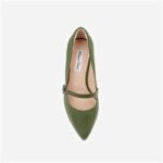 Ivy Fabric & Kid Leather Stiletto Pointed Toe Pump - Detail View