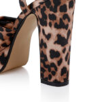 Leopard High Heel Sandal - Detail View