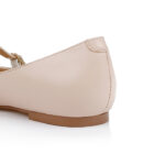 Nude Kid Leather Flat - Detail View