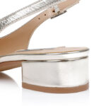 Plattiono Metallic Kid Leather Sandal - Detail View